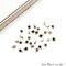 Raw Gemstone Charms, Round 6x4mm Natural Connector, Gold Plated Wire Wrapped, DIY Jewelry, 10pc Lot, GemMartUSA (50150)